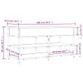 vidaXL Lavička na topánky dymový dub 100x42,5x50 cm kompozitné drevo
