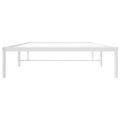 vidaXL Kovový posteľný rám biely 107x203 cm