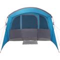 vidaXL Rodinný stan so strechou Modrá a šedá 576 x 325 x 213 cm