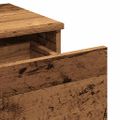 vidaXL Nočná skrinka Old Wood 40x35x65 cm Engineered Wood