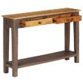 vidaXL Konzolový stolík masívne drevo vintage štýl 118x30x80 cm
