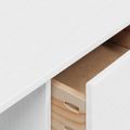 vidaXL Stôl s priehradkami HILL Biela 100 x 45 x 74 cm