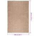 vidaXL Koberec ZIZUR 200x290 cm, jutový vzhľad, interiér a exteriér