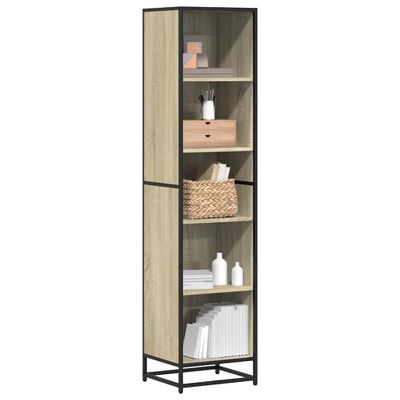 vidaXL skrinka na knihy dub sonoma 40x35x170,5 cm umele drevo