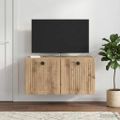 vidaXL Nástenná TV skrinka 59,5 x 41 x 30 cm Dub artisan
