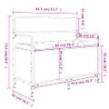 vidaXL Úložná lavička dub sonoma 85,5x42x73,5 cm kompozitné drevo
