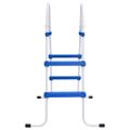 vidaXL Bazénový rebrík modro-biely 84 cm oceľ