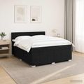 vidaXL Posteľ boxspring s matracom Čierna 160 x 200 cm Látka