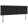vidaXL Ottoman posteľ s matracom a LED Čierna 140 x 200 cm Zamat