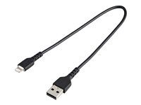 iPhone 7/8/11/11 Pro - Kábel Lightning - USB s pínmi (male) do Lightning s pínmi (male) - 30 cm - čierna