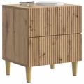 vidaXL Nočný stolík Dub artisan 43 x 34,5 x 48 cm Kompozitné drevo