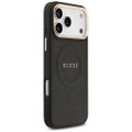 Obal Guess pre iPhone 17 Pro Max HC MAGSAFE PU W/ PEONY HOT STAMP čierny