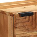 vidaXL Highboard s poličkou Hnedá 40 x 33 x 110 cm Masívne mango drevo
