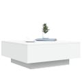 vidaXL Konferenčný stolík biely 80x80x31cm drevotrieska