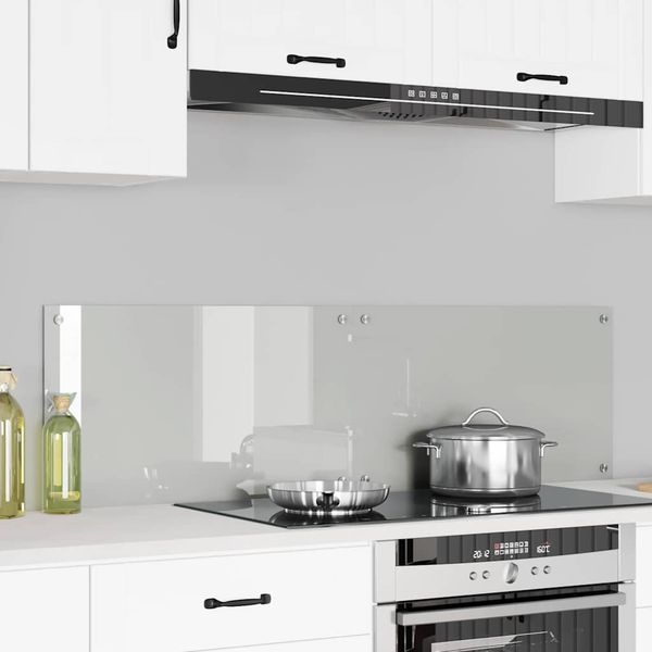 vidaXL Kuchynský obklad 2 pcs Priehľadná 70 x 40 cm tvrdené sklo