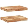 vidaXL Plávajúce police 2 ks 60x30x4 cm olejom sfarbené masívne drevo akácia