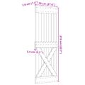 vidaXL Dvere NARVIK 70 x 210 cm Masívne borovicové drevo (neupravené)