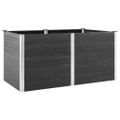 vidaXL Vyvýšený záhradný záhon 200x100x91 cm WPC sivý