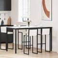 vidaXL Barový stôl Biela 180 x 90 x 105 cm Masívne borovicové drevo