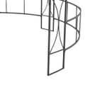 vidaXL Altánok 300x290 cm, sivohnedý, okrúhly
