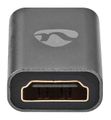 NEDIS adaptér HDMI/ HDM mini zástrčka – HDMI zásuvka/ BOX/ šedý Adaptér, mini-HDMI na HDMI, 4K@60Hz, ARC, Ethernet, pozlacené kontakty, hliníkový, šedý