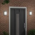 vidaXL Exteriérové nástenné svietidlo 2 ks Strieborná 23,5 x 9 x 26 cm