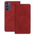 Obal Smart Suede pre Samsung Galaxy S20 FE / S20 Lite / S20 FE 5G červený