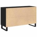 vidaXL Servírovacia skriňa Čierny dub 100 x 36 x 60 cm