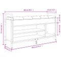 vidaXL Lavička na topánky sivá sonoma 105,5x32x57,5cm kompozitné drevo