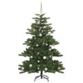 vidaXL Umelý Sklápací Vianočný Stromček Zelená 150 cm PVC a oceľ