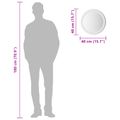 vidaXL Zrkadlo do kúpeľne s LED Priehľadná Ø 40 cm tvrdené sklo