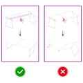 vidaXL Stolová doska bledohnedá 120x50x(2-4) cm ošetrený masívny dub