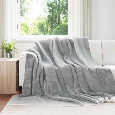 vidaXL Deka Sivá 240 x 270 cm Flís