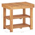 vidaXL Regál na topánky 50x32x45 cm masívne akáciové drevo