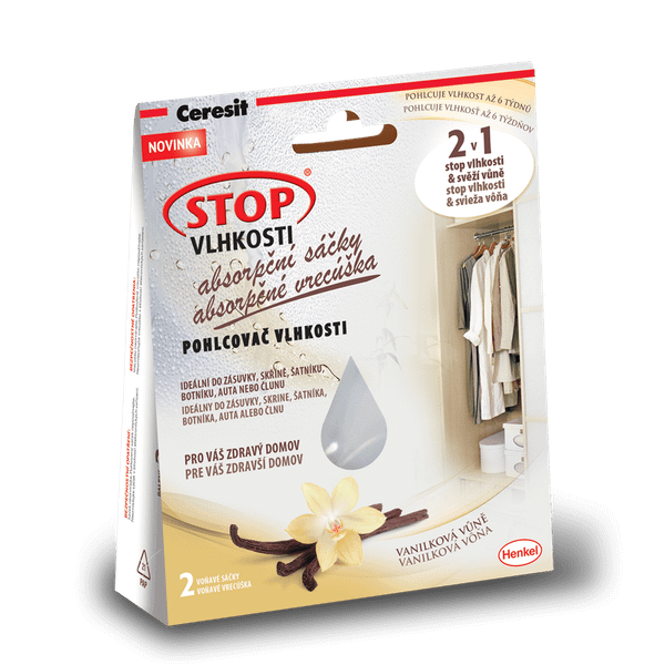2104813 Ceresit STOP VLHKOSTI absorpční sáčky,  komf. vanilka, 2x50g