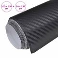 vidaXL Fólia na automobily 2 ks 3D čierna 100x150 cm+50x150 cm