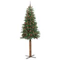 vidaXL Úzky vianočný stromček Zelená 210 cm