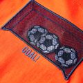 Detské tričko s dlhým rukávom žiarivo oranžové 92