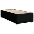 vidaXL Posteľ boxspring s matracom Čierna 100 x 200 cm Látka