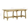 vidaXL Záhradný stôl 220x74x75 cm impregnované borovicové drevo