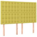 vidaXL Boxspring posteľ s matracom svetlozelená 140x190 cm látka