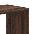 vidaXL Knižnica hnedý dub 102x32x102 cm kompozitné drevo