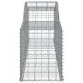 vidaXL Oblúkový gabionový kôš 13 ks 300x50x60/80 cm pozinkované železo
