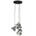 vidaXL Závesná lampa 25 W starožitná strieborná 30x30x100 E27