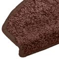 vidaXL Samolepiace schodové rohože 15 ks 80 x 24,5 x 3,5 cm Hnedá