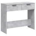 vidaXL Konzolový stolík betónovo sivý 90x36x75 cm spracované drevo