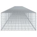 vidaXL Gabiónový kôš s krytom 1000x100x50 cm pozinkované železo