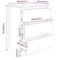 vidaXL Komoda, lesklá sivá 60x35x76 cm, kompozitné drevo