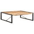 vidaXL Konferenčný stolík 120x120x40 cm, surové mangové drevo