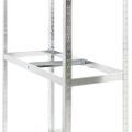 vidaXL 3-poschodový stojan na pneumatiky strieborný 110x40x200 cm oceľ